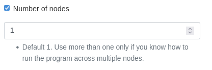 Number of nodes