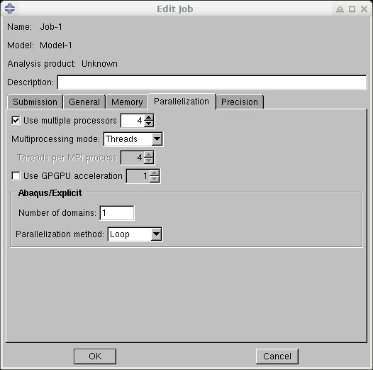 Abaqus explicit threads