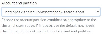 Selection of account Partition Selection of account Partition